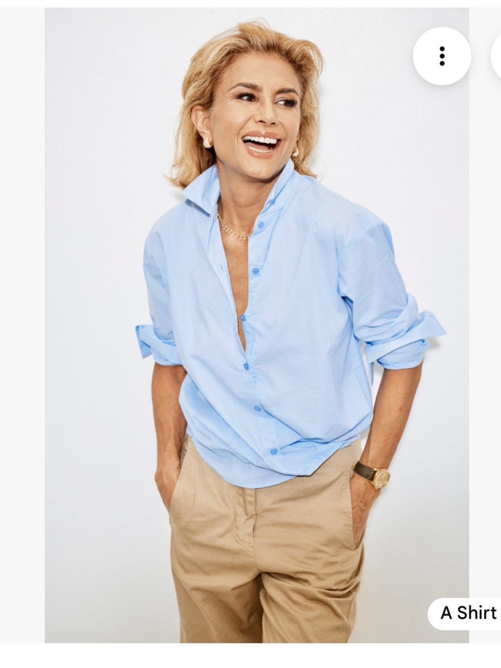 A Shirt Thing Light Blue Long Sleeve Button Down Shirt Size M